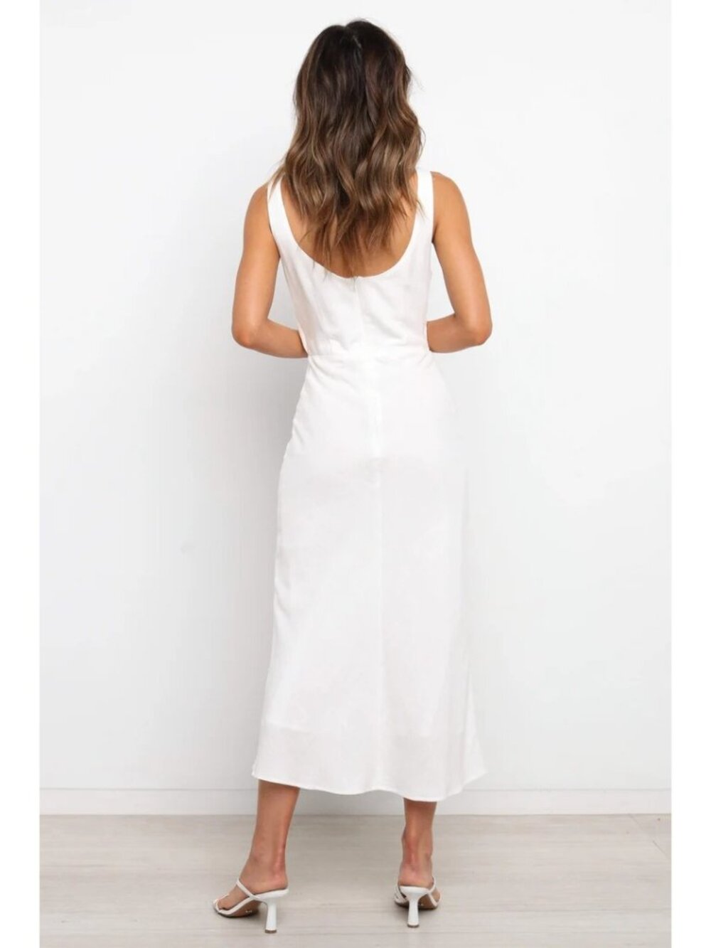 Petal + Pup Apollo Midi Dress Size 10 Cutout Sleeveless White Elegant Party NEW - Picture 2 of 13